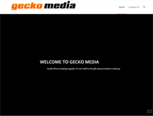 Tablet Screenshot of geckomedia.co.za